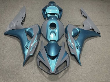 Outlet 2006-2007 Honda CBR1000RR Motorcycle Fairings - Nardo Grey and Light Blue