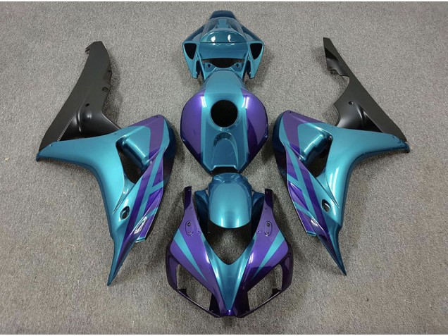 Outlet 2006-2007 Honda CBR1000RR Motorcycle Fairings - Purple and Emerald Outlet 2006-2007 Honda CBR1000RR Motorcycle Fairings - Purple and Emerald