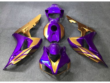 Outlet 2006-2007 Honda CBR1000RR Motorcycle Fairings - Purple & Gold