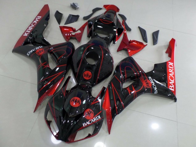 Outlet 2006-2007 Honda CBR1000RR Motorcycle Fairings - Red Bacardi