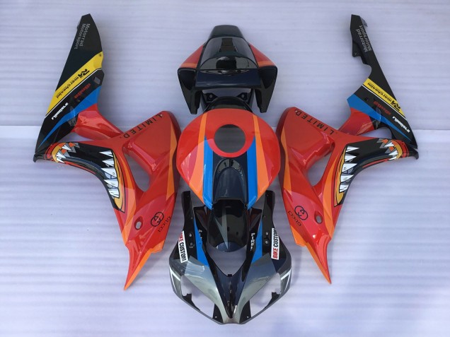 Outlet 2006-2007 Honda CBR1000RR Motorcycle Fairings - Red Shark