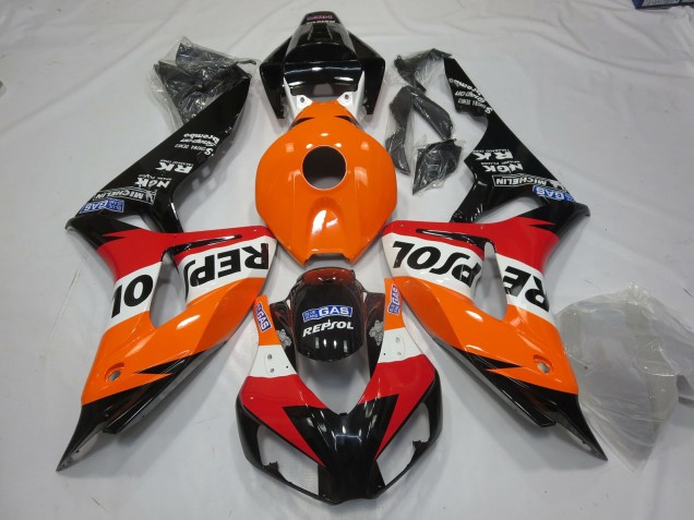 Outlet 2006-2007 Honda CBR1000RR Motorcycle Fairings - Vibrant Repsol Style