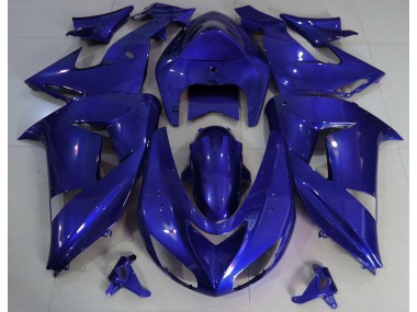 Outlet 2006-2007 Kawasaki ZX10R Motorcycle Fairings - Deep Blue Plain