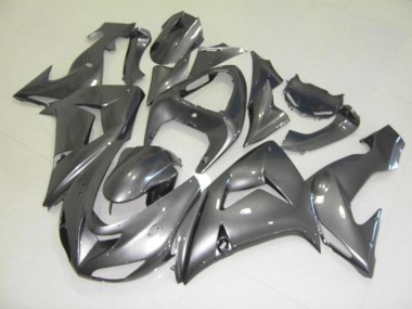 Outlet 2006-2007 Kawasaki ZX10R Motorcycle Fairings - Silver Gloss