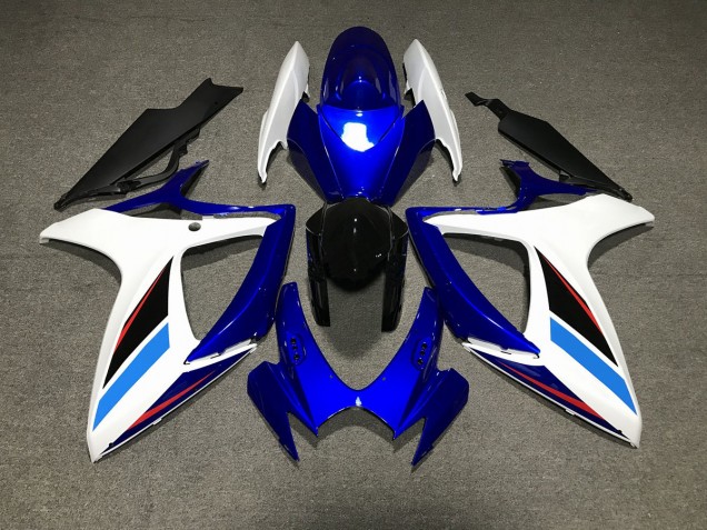 Outlet 2006-2007 Suzuki GSXR 600-750 Motorcycle Fairings - Blue White and Black Outlet 2006-2007 Suzuki GSXR 600-750 Motorcycle Fairings - Blue White and Black