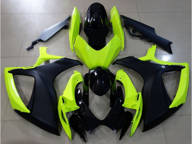 Outlet 2006-2007 Suzuki GSXR 600-750 Motorcycle Fairings - Gloss Yellow & Black Outlet 2006-2007 Suzuki GSXR 600-750 Motorcycle Fairings - Gloss Yellow & Black