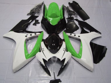 Outlet 2006-2007 Suzuki GSXR 600-750 Motorcycle Fairings - Green Star
