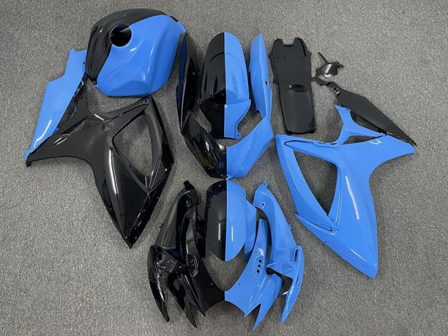 Outlet 2006-2007 Suzuki GSXR 600-750 Motorcycle Fairings - Half Blue and Black Outlet 2006-2007 Suzuki GSXR 600-750 Motorcycle Fairings - Half Blue and Black