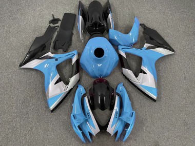 Outlet 2006-2007 Suzuki GSXR 600-750 Motorcycle Fairings - Light Blue Design