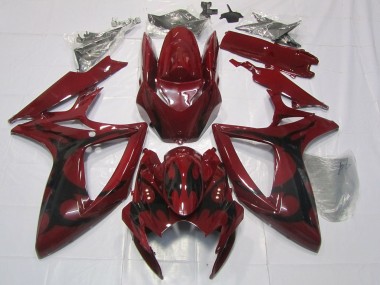 Outlet 2006-2007 Suzuki GSXR 600-750 Motorcycle Fairings - Maroon Red