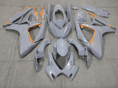 Outlet 2006-2007 Suzuki GSXR 600-750 Motorcycle Fairings - Nardo and Orange Trim