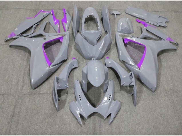 Outlet 2006-2007 Suzuki GSXR 600-750 Motorcycle Fairings - Nardo and Purple Trim