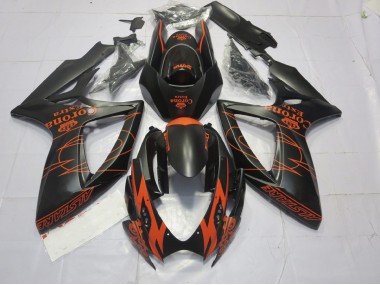 Outlet 2006-2007 Suzuki GSXR 600-750 Motorcycle Fairings - Orange Matte