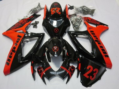 Outlet 2006-2007 Suzuki GSXR 600-750 Motorcycle Fairings - Red Jordan