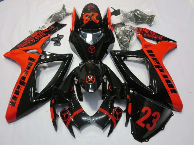 Outlet 2006-2007 Suzuki GSXR 600-750 Motorcycle Fairings - Red Jordan Outlet 2006-2007 Suzuki GSXR 600-750 Motorcycle Fairings - Red Jordan