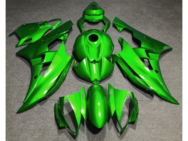 Outlet 2006-2007 Yamaha R6 Motorcycle Fairings - Gloss Green Outlet 2006-2007 Yamaha R6 Motorcycle Fairings - Gloss Green