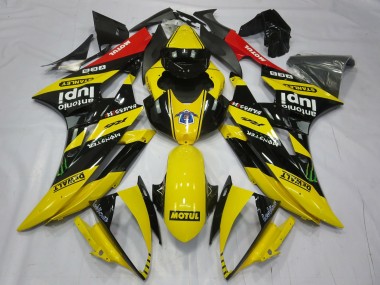 Outlet 2006-2007 Yamaha R6 Motorcycle Fairings - Yellow Motul