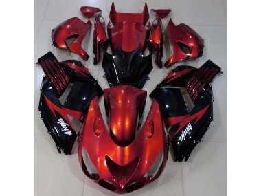 Outlet 2006-2011 Kawasaki ZX14R Motorcycle Fairings - Gloss Red and Black