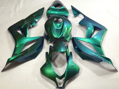 Outlet 2007-2008 Honda CBR600RR Motorcycle Fairings - Emerald Green Plain