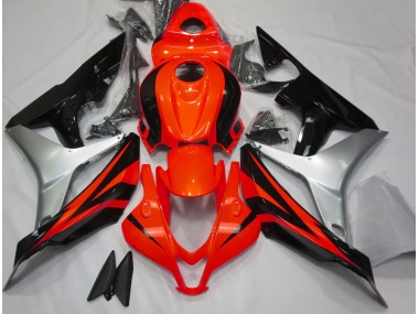 Outlet 2007-2008 Honda CBR600RR Motorcycle Fairings - Gloss Red Silver and Black
