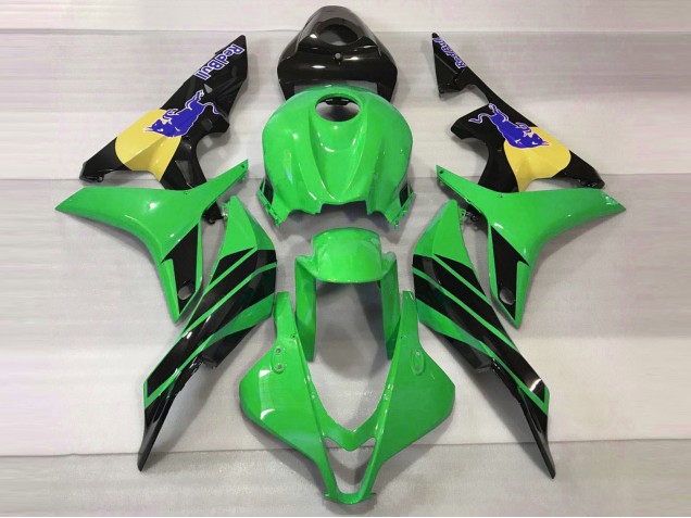 Outlet 2007-2008 Honda CBR600RR Motorcycle Fairings - Green & Blue Bull Outlet 2007-2008 Honda CBR600RR Motorcycle Fairings - Green & Blue Bull