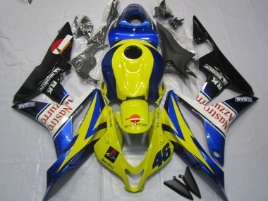 Outlet 2007-2008 Honda CBR600RR Motorcycle Fairings - Nastro Azzurro