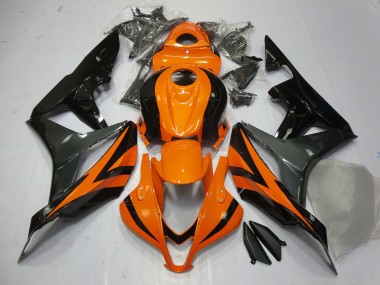 Outlet 2007-2008 Honda CBR600RR Motorcycle Fairings - Orange Grey and Black
