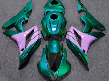 Outlet 2007-2008 Honda CBR600RR Motorcycle Fairings - Turquoise and Pink