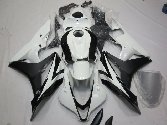 Outlet 2007-2008 Honda CBR600RR Motorcycle Fairings - White and Black OEM Style