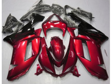 Outlet 2007-2008 Kawasaki ZX6R Motorcycle Fairings - Gloss Red & Black