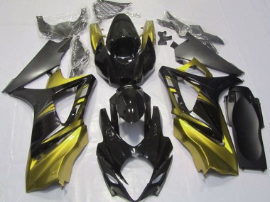 Outlet 2007-2008 Suzuki GSXR 1000 Motorcycle Fairings - Gloss Black and Yellow