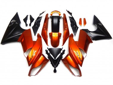 Outlet 2007-2011 Kawasaki Ninja 650R Motorcycle Fairings - Burnt Orange