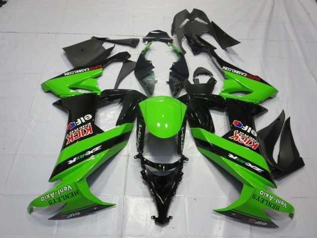 Outlet 2008-2010 Kawasaki ZX10R Motorcycle Fairings - Green and Black Outlet 2008-2010 Kawasaki ZX10R Motorcycle Fairings - Green and Black