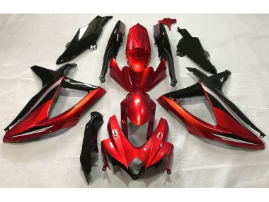 Outlet 2008-2010 Suzuki GSXR 600-750 Motorcycle Fairings - Gloss Red