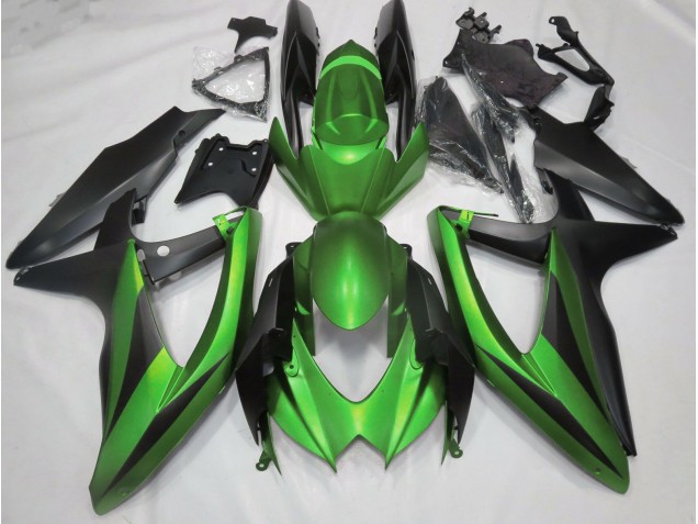 Outlet 2008-2010 Suzuki GSXR 600-750 Motorcycle Fairings - Matte Green No R Outlet 2008-2010 Suzuki GSXR 600-750 Motorcycle Fairings - Matte Green No R