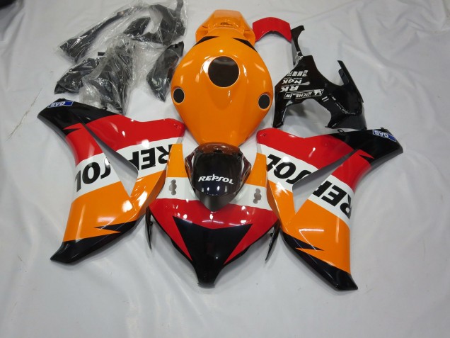 Outlet 2008-2011 Honda CBR1000RR Motorcycle Fairings - Faded Repsol Outlet 2008-2011 Honda CBR1000RR Motorcycle Fairings - Faded Repsol
