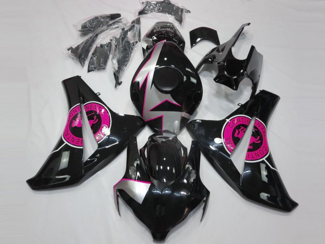 Outlet 2008-2011 Honda CBR1000RR Motorcycle Fairings - Gloss Black & Pink