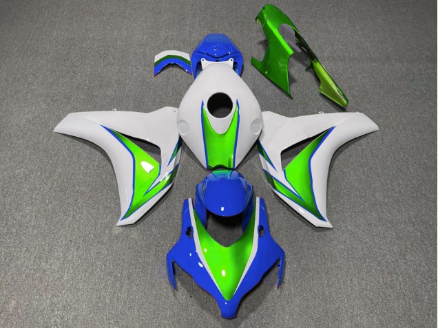 Outlet 2008-2011 Honda CBR1000RR Motorcycle Fairings - Gloss Green and Blue