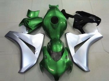 Outlet 2008-2011 Honda CBR1000RR Motorcycle Fairings - Gloss Green and Silver