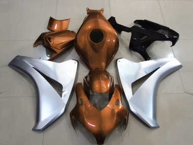Outlet 2008-2011 Honda CBR1000RR Motorcycle Fairings - Gloss Orange and Silver