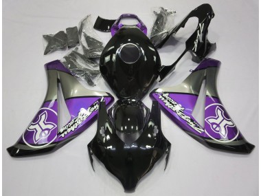 Outlet 2008-2011 Honda CBR1000RR Motorcycle Fairings - Purple on Black Custom
