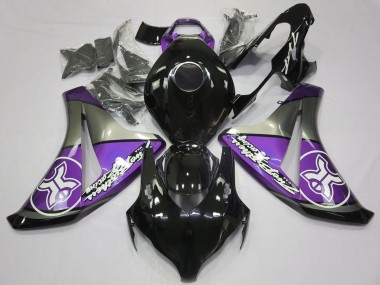 Outlet 2008-2011 Honda CBR1000RR Motorcycle Fairings - Purple on Black Custom