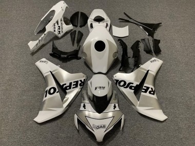 Outlet 2008-2011 Honda CBR1000RR Motorcycle Fairings - Silver Repsol