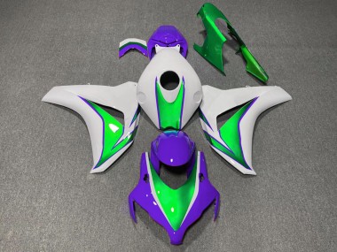 Outlet 2008-2011 Honda CBR1000RR Motorcycle Fairings - The Joker Green and Purple Gloss