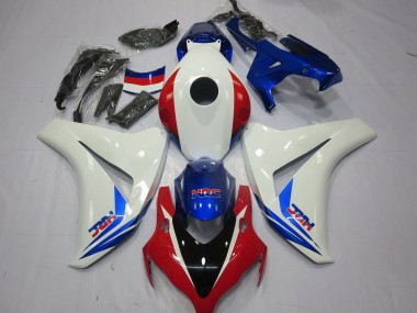 Outlet 2008-2011 Honda CBR1000RR Motorcycle Fairings - White Red and Blue