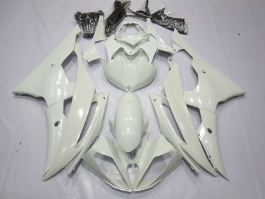Outlet 2008-2016 Yamaha R6 Motorcycle Fairings - Full Gloss White