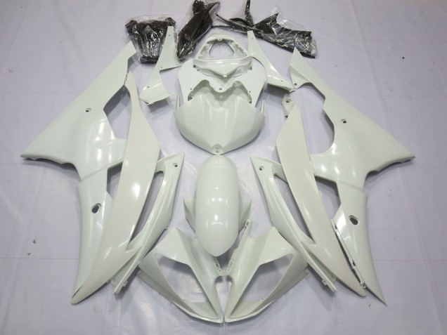Outlet 2008-2016 Yamaha R6 Motorcycle Fairings - Full Gloss White Outlet 2008-2016 Yamaha R6 Motorcycle Fairings - Full Gloss White