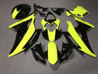 Outlet 2008-2016 Yamaha R6 Motorcycle Fairings - High Viz and Black Custom
