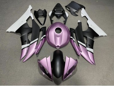 Outlet 2008-2016 Yamaha R6 Motorcycle Fairings - Matte Black and Light Purple