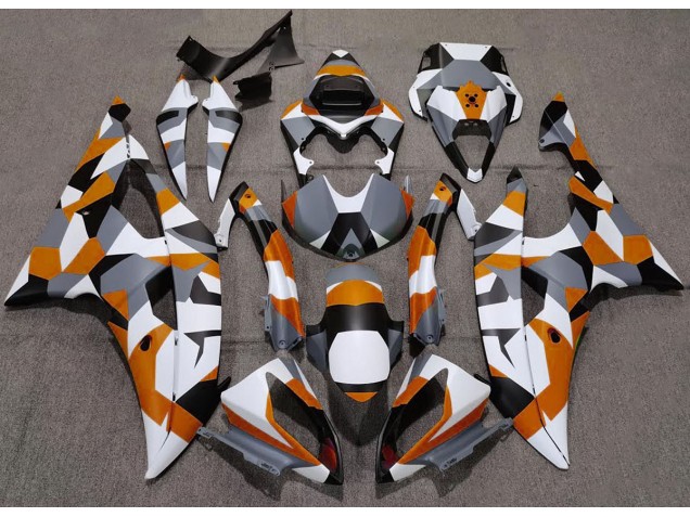 Outlet 2008-2016 Yamaha R6 Motorcycle Fairings - Orange Camo Plain Outlet 2008-2016 Yamaha R6 Motorcycle Fairings - Orange Camo Plain